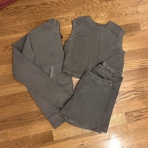 SKIMS outdoor set in amethyst l M